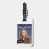 Étiquette À Bagage Étiquette de bagage de corps d'infirmière de cadet (Devant Vertical)