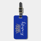 Étiquette À Bagage Étiquette de bagage de couronne personnalisée par (Devant Vertical)