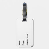 Étiquette À Bagage Étiquette de bagage de cow-girl - blonde (Dos Vertical)