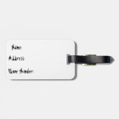 Étiquette À Bagage Étiquette de bagage de crâne de roche (Dos horizontal)