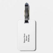 Étiquette À Bagage Étiquette de bagage de crocodile (Dos Vertical)