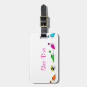 Étiquette À Bagage Étiquette de bagage de diva de chaussure (Devant Vertical)