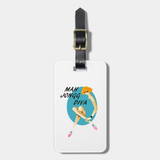 Étiquette À Bagage Étiquette de bagage de diva d'heure-milliampère (Devant Vertical)