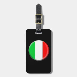Étiquette À Bagage Étiquette de bagage de drapeau de l'Italie