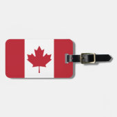 Étiquette À Bagage Étiquette de bagage de drapeau du Canada (Devant horizontal)
