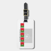 Étiquette À Bagage Étiquette de bagage de drapeau du Portugal (Devant Vertical)