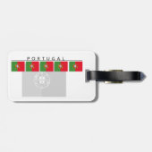 Étiquette À Bagage Étiquette de bagage de drapeau du Portugal (Dos horizontal)