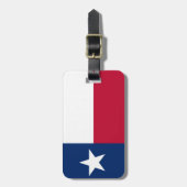 Étiquette À Bagage Étiquette de bagage de drapeau du Texas (Devant Vertical)