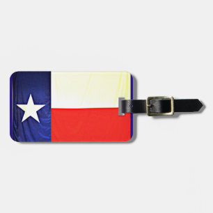 Étiquette À Bagage Étiquette de bagage de drapeau du Texas avec le