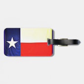 Étiquette À Bagage Étiquette de bagage de drapeau du Texas avec le (Dos horizontal)