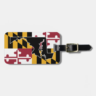 Étiquette À Bagage Étiquette de bagage de drapeau/état du Maryland