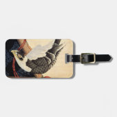 Étiquette À Bagage Étiquette de bagage de faucon de Hokusai (Devant horizontal)