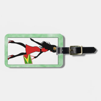Étiquette À Bagage Étiquette de bagage de fille de la Guyane