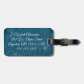 Étiquette À Bagage Étiquette de bagage de fille de mode (Dos horizontal)