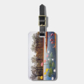 Étiquette À Bagage Étiquette de bagage de Flamants roses de Henri (Devant Vertical)