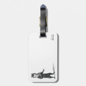 Étiquette À Bagage Étiquette de bagage de Fox (Dos Vertical)