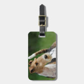Étiquette À Bagage Étiquette de bagage de Fox Terrier de fil (Devant Vertical)