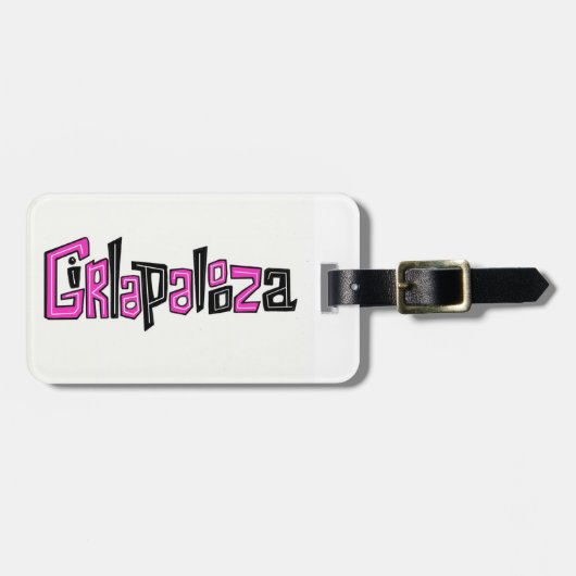 Étiquette À Bagage Étiquette de bagage de Girlapalooza (Devant horizontal)