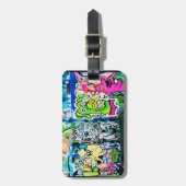 Étiquette À Bagage Étiquette de bagage de graffiti de Southbank (Devant Vertical)