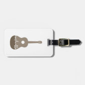 Étiquette À Bagage Étiquette de bagage de guitare de Nashville (Devant horizontal)