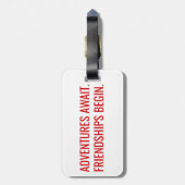 Étiquette À Bagage Étiquette de bagage de GWT (Dos Vertical)