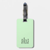 Étiquette À Bagage Étiquette de bagage de hérisson de camping (Dos Vertical)