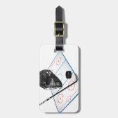 Étiquette À Bagage Étiquette de bagage de hockey sur glace (Devant Vertical)