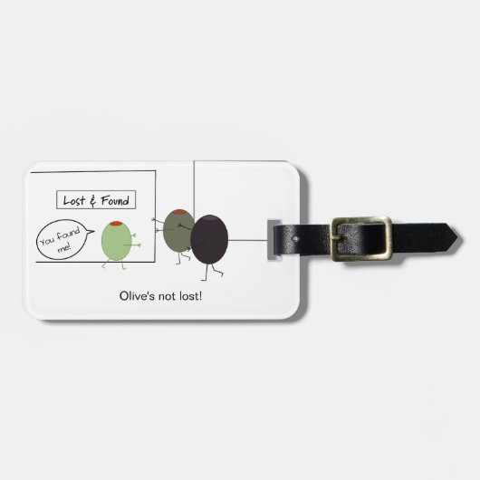 Étiquette À Bagage Étiquette de bagage de jeu non perdue (Devant horizontal)