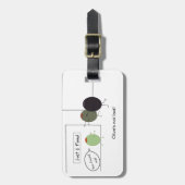 Étiquette À Bagage Étiquette de bagage de jeu non perdue (Devant Vertical)