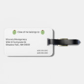 Étiquette À Bagage Étiquette de bagage de jeu non perdue (Dos horizontal)