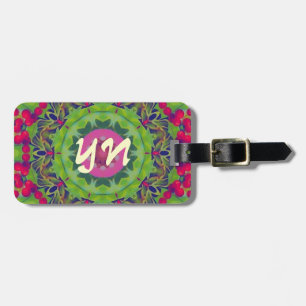 Étiquette À Bagage Étiquette de bagage de kaléidoscope de houx