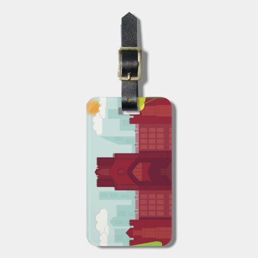 Étiquette À Bagage Étiquette de bagage de Keating Hall (Devant Vertical)