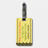 Étiquette À Bagage Étiquette de bagage de la JAMAÏQUE (Dos Vertical)