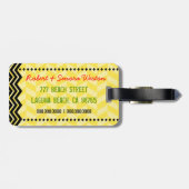 Étiquette À Bagage Étiquette de bagage de la JAMAÏQUE (Dos horizontal)