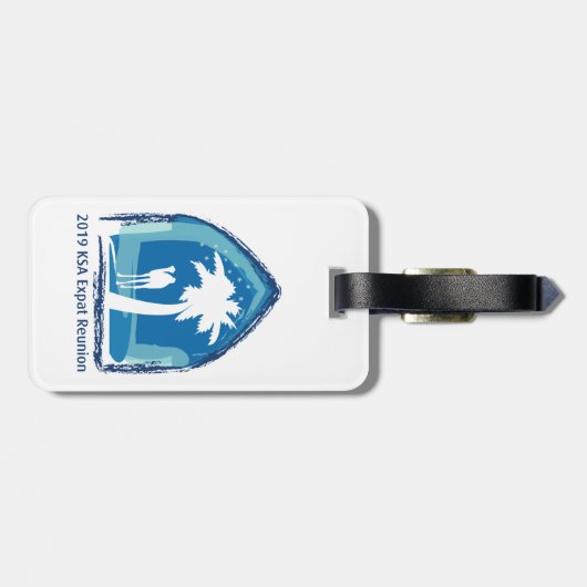 Étiquette À Bagage Étiquette de bagage de la Réunion (Dos horizontal)