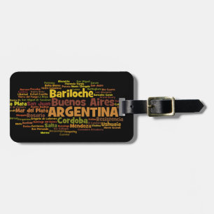 Étiquette À Bagage Étiquette de bagage de l'ARGENTINE
