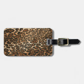 Étiquette À Bagage Étiquette de bagage de léopard (Devant horizontal)