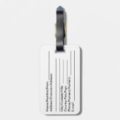 Étiquette À Bagage Étiquette de bagage de l'Estonie (Dos Vertical)