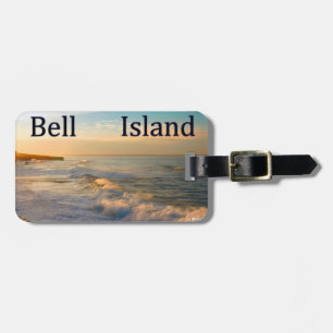 Étiquette À Bagage Étiquette de bagage de l'île Bell