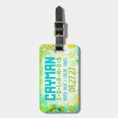 Étiquette À Bagage Étiquette de bagage de l'ÎLE CAÏMAN (Devant Vertical)