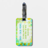 Étiquette À Bagage Étiquette de bagage de l'ÎLE CAÏMAN (Dos Vertical)