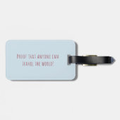 Étiquette À Bagage Étiquette de bagage de logo d'ami (Dos horizontal)