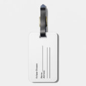 Étiquette À Bagage Étiquette de bagage de logo de chasseurs d'éclipse (Dos Vertical)