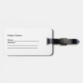 Étiquette À Bagage Étiquette de bagage de logo de chasseurs d'éclipse (Dos horizontal)