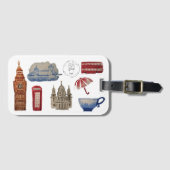 Étiquette À Bagage Étiquette de bagage de Londres (Devant Horizontal)