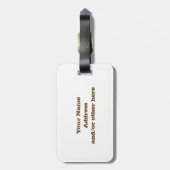 Étiquette À Bagage Étiquette de bagage de Longhorn le Texas (Dos Vertical)