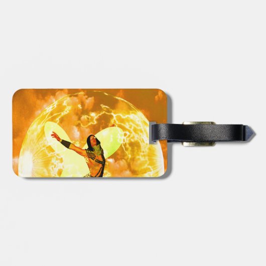 Étiquette À Bagage Étiquette de bagage de luciole (Dos horizontal)