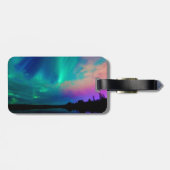 Étiquette À Bagage Étiquette de bagage de lumières du nord (Dos horizontal)