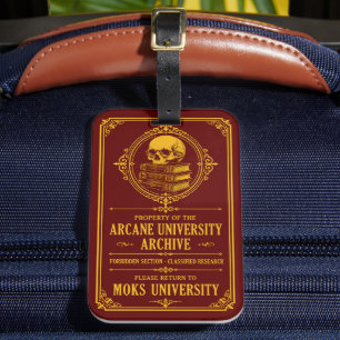 Étiquette À Bagage Étiquette de bagage de l'université ésotérique Dar