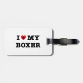 Étiquette À Bagage Étiquette de bagage de ma boîte (Dos horizontal)